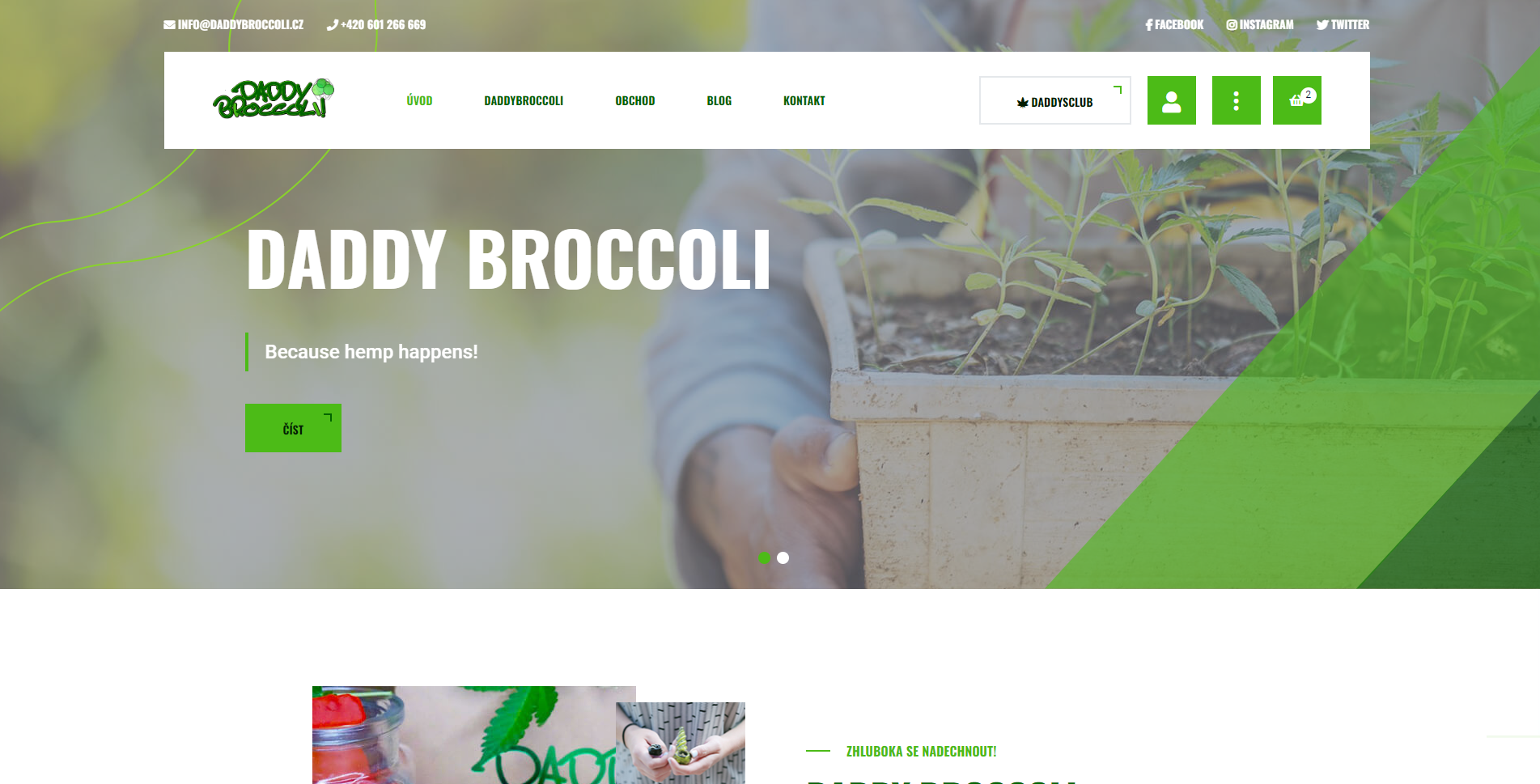 DaddyBroccoli.cz - CBD distributor